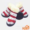 KBL zapatos de algodón nuevos para mascotas otoño e invierno zapatos para perro engrosados zapatos de oso de peluche botas para la nieve zapatos cálidos antideslizantes