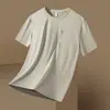 Estilo Nuevo de Verano Seda de Hielo Manga Corta para Hombre Deportivo Casual Camiseta de Manga Corta de Seda de Hielo Transpirable Top de Manga Corta para Hombre