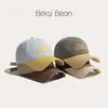 Gorros de Primavera y Verano para Bebé, Gorras de Béisbol de Color Contrastante Estilo Coreano para Niños y Niñas, Letras Bordadas, Gorras Finas con Visera, Gorras de Visera de Moda