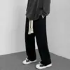 Pantalones deportivos para hombre talla grande estilo americano, pantalones rectos de pierna ancha, estilo ins de alta costura, pantalones casuales modernos y versátiles para primavera y otoño