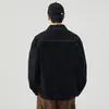 Nueva chaqueta de mezclilla de moda para hombre, estilo callejero americano, corte holgado, abrigo de mezclilla tipo workwear de pierna recta