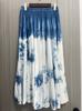 Falda Tie-Dye de Dali, Yunnan, Falda para Foto de Vacaciones, Talla Única, Falda Tie-Dye de Guizhou, Venta al por Mayor