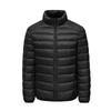 Inverno Novo Jaqueta Masculina Estilo Coreano Gola Alta Cor Pura Leve Quente 90 Penas de Pato Branco Jaqueta Casal Moderna Versátil