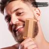 Conjunto Completo de Cuidados com a Barba Masculina Transfronteiriça de 5 Peças Pente de Barba Perfumado Pente Dupla Face com Rolo Líquido para Crescimento da Barba