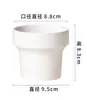 Maceta de Cerámica Escandinava Ins Estilo Crema Maceta Simple de Alta Gama para Suculentas y Cactus Maceta Fresca para Plantas Verdes de Interior