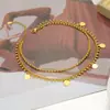 Aço Inoxidável Transfronteiriço 6-20mm Disco Redondo Pequeno Pingente DIY Versátil Europeu e Americano Colar Pulseira Acessórios de Joias Atacado