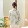 Nova Blusa de Chiffon Nacional da Moda Estilo Chinês para Mães, Novo Modelo 2026, Top Fino Primavera-Verão para Mulheres de Meia-Idade e Idosas