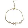Pulsera de Moda Exquisita Coreana y Japonesa de Gama Alta con Corazón de Circonita y Lazo, Joyería Versátil Super Brillante de Lujo Ligero al por Mayor