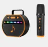 Nuevo modelo transfronterizo A71 altavoz Bluetooth con luces de colores, micrófono y altavoz de karaoke para el hogar multifuncional de escritorio todo en uno