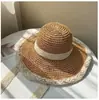 Sombrero de Paja Estilo Francés para Mujer Verano 2024 Transpirable Adorno de Encaje Hueco Sombrero para el Sol Sombrero de Playa Sombrero Parasol Estilo Vacaciones
