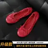 Zapatos Bean Bean para Mujer Zapatos Inestables Lazo Boca Baja Suela Blanda Piel Suave Zapatos Individuales para Mujer 2026 Nuevos Zapatos Planos de Ballet Huevo Enrollado