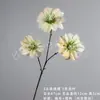 Buquê de flor de clematis artificial estilo europeu com 3 cabeças, materiais DIY para decoração de cena de casamento, flores artificiais para paisagismo e arranjos decorativos