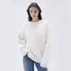 Suéter Pulóver de Punto Grueso con Cuello Redondo para Mujer, Versátil, de Capa Base o Exterior, Otoño e Invierno, Transfronterizo Ruso, Europeo y Americano