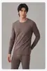Roupa Térmica Leve de Oxigênio 240g Conjunto De Rong Masculino e Feminino Gola Alta e Baixa Aquecimento Rápido De Rong Conjunto Térmico Escovado em Ambos os Lados