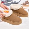Botas de Nieve Huili para Mujer Invierno con Forro Polar Espesado 2024 Zapatos Nuevos Zapatos de Pan para Mujer Exterior Cálido Zapatos de Algodón para Mujer