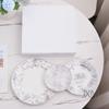 Vajilla de Cerámica con Estampado de Leopardo Plato Occidental Plato para Filete Porcelana de Hueso Plato Plano de 10 pulgadas Plato Hondo de 8 pulgadas Vajilla de Hotel Set de 3 Piezas