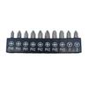 Juego de destornilladores de cruz cortos de una sola cabeza de 25 mm, juego de 10 destornilladores, una sola cabeza, Torx, taladro manual con orificio de soporte