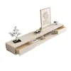 Estilo Nórdico Crema Moderno Simple Gabinete de TV de Pie Combinación de Mesa de Café Gabinete de Madera Maciza Gabinete de TV Minimalista Blanco Leche