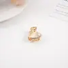 Pinza para el pelo de estrella de mar de perlas estilo Ins, pinza pequeña de concha, pinza mini de concha de abanico marina europea y americana, pinzas superiores de 2 lados