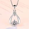 Collar de plata de venta caliente Duoduo para mujer, colgante en forma de corazón, cadena simple para combinar con todo, cadena para clavícula, estilo japonés y coreano, accesorios de joyería de plata