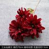Boda Roja Auditorio Océano de Flores Bola de Peonía Crisantemo Hortensia Flor de Cerezo Nieve Techo Niebla Eucalipto Hojas de Sauce