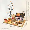 Casa de Cartón Hecha a Mano para Niños DIY Creación Ecológica de Cartón Cabaña Modelo de Ensamblaje de Caja de Papel Paquete de Materiales de Casa de Papel para Jardín de Infancia