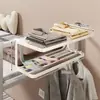 Perchero colgante para litera de dormitorio, organizador de almacenamiento de mesita de noche, estante para cabecera de cama de estudiante, tendedero colgante para cama de dormitorio