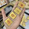 Concha de Agua Oro Puro 999 Adhesivo Pegatina Dorada para Teléfono para Riqueza y Buena Fortuna, Hoja Dorada Bendición del Oficial Celestial, Venta al por Mayor desde el Fabricante