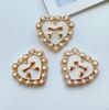 Estilo coreano perla amor tulipán rosa placa ropa bolso accesorios agujero zapatos teléfono móvil material de la carcasa