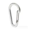 Nuevo No. 5 hebillas de alambre de acero plano, hebilla de aleación de aluminio para equipo de camping, mosquetón de liberación rápida, gancho para bolsa al por mayor