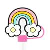 Creativo Nuevo Conejo de Dibujos Animados de Pascua Tapa de Paja 10 mm Universal Personalizado Goma Suave Tapón Antipolvo de Paja Hebilla Decorativa