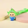 Llavero de goma suave de dibujos animados de PVC, muñeco de peluche 3D personalizado, colgante para mochila, llavero, accesorio para bolso, regalo pequeño