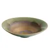 Cuenco Redondo con Patas Puntiagudas, Crackelado Hielo, Baño de Oro, Cocido en Horno, del Fabricante, Cuenco de Cerámica para Sopa Doméstico, Cuenco Grande, Cuenco para Hotel Comercial, Cuenco para Ensalada, Vajilla