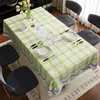 Toalha de Mesa Desenho Animado Simples em PVC Impermeável à Prova de Óleo Resistente ao Calor Lavável Retangular para Mesa de Jantar Casa Mesa de Café Fábrica
