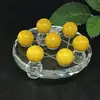Placa de matriz de siete estrellas de bola de cristal de piedra natural transfronteriza adornos de feng shui logo de mineral de piedra original pulido adornos para el hogar sala de estar porche