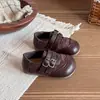 Zapatos Individuales Casuales Bajos de Princesa Brogue para Niñas, Suela Suave 2026, Estilo Nuevo Retro Primavera/Otoño, Versátiles, Versión Coreana