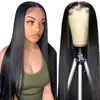 Peruca de renda frontal para moda europeia e americana transfronteiriça da Amazon, cor piano, cabelo longo e liso, peruca de renda frontal, cobertura total da cabeça