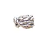 Plata pura s999 Grifo Retro Dragón Zodiacal Año Animal Cuentas Separadas Pulsera Trenzada de Cuerda Pulsera Collar Accesorios DIY Hechos a Mano