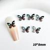 Nova celebridade on-line antigo retro renderização tridimensional pequena borboleta unhas jóias DIY brincos decorativos resina acessórios lote