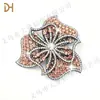 Novo patch de flor de seis pétalas com lantejoulas de strass para sapatos, chapéus, decoração de flor, acessórios de vestuário para amostra, atacado