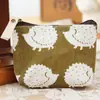Carteira Porta-moedas para Mulheres, Porta-chaves Mini Portátil, Porta-cartões, Bolsa Pequena de Lona Tecido para Guardar Fones de Ouvido, Bolsa de Pano para Estudantes