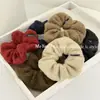 Goma para el pelo de felpa retro estilo coreano, para otoño e invierno, de lana de cordero, cuerda para coleta versátil de nicho, accesorio elegante para el cabello