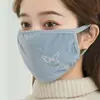 Mascarilla para Mujer en Otoño e Invierno Algodón Puro Lavable Cortavientos y Antifrío Cálida de Aspecto Elegante Moda para Adultos Estudiantes