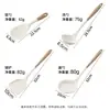 Espátula de Silicona de Dos Colores para el Hogar, Espátula de Cocina Resistente a Altas Temperaturas, Cuchara, Colador, Sartén Antiadherente, Juego Completo de Utensilios de Cocina, Grado Alimenticio