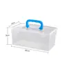 Caja de Plástico PP Caja de Almacenamiento Rectangular Caja Pequeña Transparente Piezas de Ferretería Artículos Varios Snacks Juguetes Caja de Almacenamiento para el Hogar