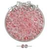 8mm de vidro gelo transparente dupla talão de tinta florescendo contas de ouro DIY artesanal colar pulseira jóias acessórios contas soltas