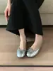 Primer Encuentro Ji Ruan Zapato Plano de Lunares con Punta Dividida de Corte Bajo para Mujer Zapatos de Mujer 2026 Nuevos Zapatos de Ballet Franceses