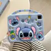 Funda para Tableta Ipadmini7 Mini45 Dibujos Animados 123 Funda Protectora de Silicona Mini6 Airbag Portátil Stitch Nuevo