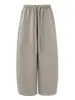 Cuchillo Curvo Marrón Pantalones de Pierna Ancha Mujer Otoño Cintura Alta Adelgazante Petite Holgado Estilo BF Perezoso Cordón Americano Pantalones Deportivos de Chándal