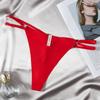 Ropa Interior Nueva de Tanga Sexy con Tira Fina para Mujer Estilo Pura Pasión Ropa Interior Femenina Sin Costuras de Seda de Hielo Calzones Sexys Fábrica Transfronteriza